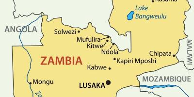 Bản đồ của kitwe Zambia