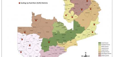 Zambia huyện cập nhật bản đồ